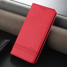 Huawei Honor 90 Lite 5G用手帳型 レザーケース スタンド カバー YZ2 ファーウェイ ローズレッド