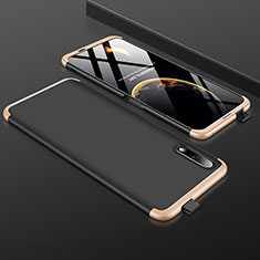 Huawei Honor 9X用ハードケース プラスチック 質感もマット 前面と背面 360度 フルカバー ファーウェイ ゴールド・ブラック