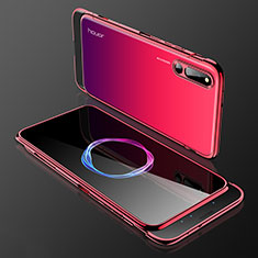 Huawei Honor Magic 2用ハードケース プラスチック 質感もマット 前面と背面 360度 フルカバー ファーウェイ レッド