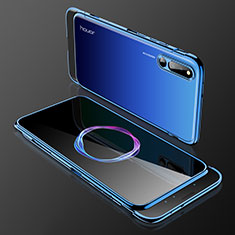 Huawei Honor Magic 2用ハードケース プラスチック 質感もマット 前面と背面 360度 フルカバー ファーウェイ ネイビー