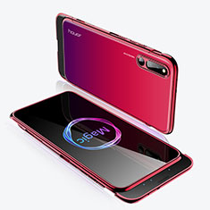 Huawei Honor Magic 2用ハードケース プラスチック 質感もマット 前面と背面 360度 フルカバー M02 ファーウェイ レッド