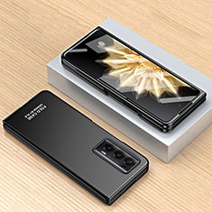 Huawei Honor Magic V2 5G用ハードケース プラスチック 質感もマット 前面と背面 360度 フルカバー ZL1 ファーウェイ ブラック