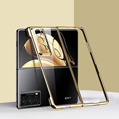 Huawei Honor Magic V2 5G用ハードケース プラスチック 質感もマット 前面と背面 360度 フルカバー GK6 ファーウェイ ゴールド