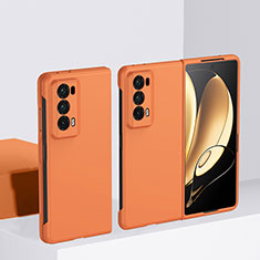 Huawei Honor Magic V2 5G用ハードケース プラスチック 質感もマット 前面と背面 360度 フルカバー BH2 ファーウェイ オレンジ