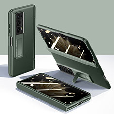 Huawei Honor Magic V2 Ultimate 5G用ハードケース プラスチック 質感もマット 前面と背面 360度 フルカバー GK5 ファーウェイ グリーン