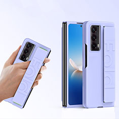 Huawei Honor Magic Vs2 5G用ハードケース プラスチック 質感もマット 前面と背面 360度 フルカバー SD1 ファーウェイ パープル