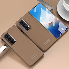 Huawei Honor Magic Vs2 5G用ハードケース プラスチック 質感もマット 前面と背面 360度 フルカバー ZL4 ファーウェイ ブラウン