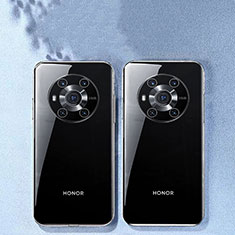 Huawei Honor Magic3 5G用極薄ソフトケース シリコンケース 耐衝撃 全面保護 クリア透明 T04 ファーウェイ クリア