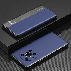 Huawei Honor Magic3 5G用手帳型 レザーケース スタンド カバー GS1 ファーウェイ ネイビー