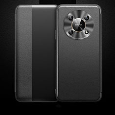 Huawei Honor Magic4 Lite 5G用手帳型 レザーケース スタンド カバー QK1 ファーウェイ ブラック