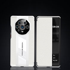 Huawei Honor Magic4 Ultimate 5G用手帳型 レザーケース スタンド カバー JB3 ファーウェイ ホワイト