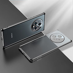 Huawei Honor Magic5 5G用極薄ソフトケース シリコンケース 耐衝撃 全面保護 クリア透明 LD2 ファーウェイ ブラック