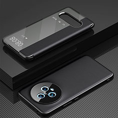 Huawei Honor Magic5 5G用手帳型 レザーケース スタンド カバー GS1 ファーウェイ ブラック