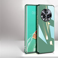 Huawei Honor Magic5 5G用ハイブリットバンパーケース プラスチック 鏡面 カバー ファーウェイ グリーン
