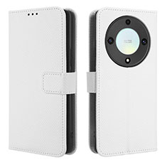 Huawei Honor Magic5 Lite 5G用手帳型 レザーケース スタンド カバー BY1 ファーウェイ ホワイト