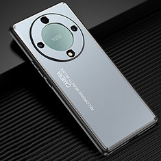 Huawei Honor Magic5 Lite 5G用ケース 高級感 手触り良い アルミメタル 製の金属製 兼シリコン カバー JL2 ファーウェイ ネイビー