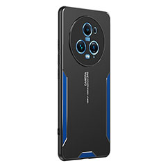 Huawei Honor Magic5 Pro 5G用ケース 高級感 手触り良い アルミメタル 製の金属製 兼シリコン カバー PB2 ファーウェイ ネイビー