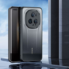 Huawei Honor Magic5 Ultimate 5G用極薄ソフトケース シリコンケース 耐衝撃 全面保護 クリア透明 H02 ファーウェイ ブラック