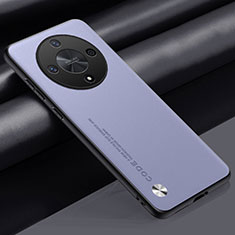 Huawei Honor Magic6 Lite 5G用ケース 高級感 手触り良いレザー柄 S02 ファーウェイ ラベンダー