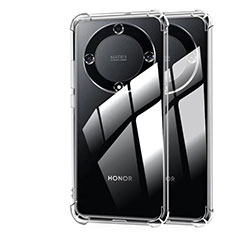 Huawei Honor Magic6 Lite 5G用極薄ソフトケース シリコンケース 耐衝撃 全面保護 クリア透明 T02 ファーウェイ クリア