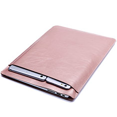 Huawei Honor MagicBook 14用高品質ソフトレザーポーチバッグ ケース イヤホンを指したまま ファーウェイ ローズゴールド
