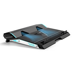 Huawei Honor MagicBook 14用ノートブックホルダー クーラー 冷却パッド ファン ラップトップスタンド 9インチ〜17インチ L01 ファーウェイ ブラック