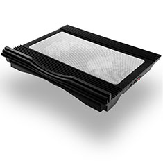 Huawei Honor MagicBook 14用ノートブックホルダー クーラー 冷却パッド ファン ラップトップスタンド 9インチ〜17インチ L05 ファーウェイ ブラック