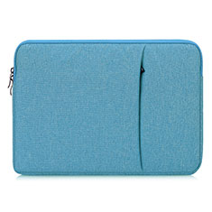 Huawei Honor MagicBook 15用ソフトベルベットポーチバッグ ケース L04 ファーウェイ ブルー