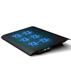 Huawei Honor MagicBook 15用ノートブックホルダー クーラー 冷却パッド ファン ラップトップスタンド 9インチ〜16インチ M03 ファーウェイ ブラック