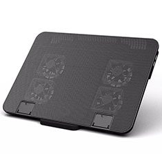 Huawei Honor MagicBook 15用ノートブックホルダー クーラー 冷却パッド ファン ラップトップスタンド 9インチ〜16インチ M21 ファーウェイ ブラック