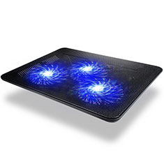 Huawei Honor MagicBook 15用ノートブックホルダー クーラー 冷却パッド ファン ラップトップスタンド 9インチ〜17インチ L04 ファーウェイ ブラック