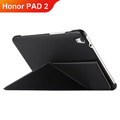 Huawei Honor Pad 2用手帳型 レザーケース スタンド L02 ファーウェイ ブラック