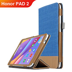 Huawei Honor Pad 2用手帳型 レザーケース スタンド L05 ファーウェイ ネイビー
