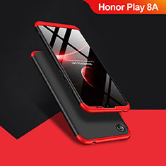Huawei Honor Play 8A用ハードケース プラスチック 質感もマット 前面と背面 360度 フルカバー Q01 ファーウェイ ブラック