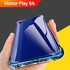 Huawei Honor Play 8A用極薄ソフトケース シリコンケース 耐衝撃 全面保護 クリア透明 T10 ファーウェイ クリア