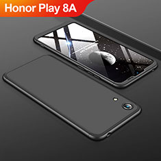 Huawei Honor Play 8A用ハードケース プラスチック 質感もマット 前面と背面 360度 フルカバー ファーウェイ ブラック
