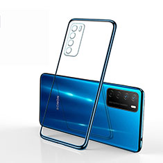 Huawei Honor Play4 5G用極薄ソフトケース シリコンケース 耐衝撃 全面保護 クリア透明 S01 ファーウェイ ネイビー