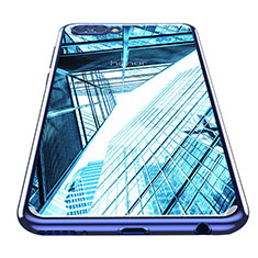 Huawei Honor V10用シリコンケース ソフトタッチラバー 鏡面 M01 ファーウェイ ネイビー