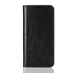 Huawei Honor V10 Lite用手帳型 レザーケース スタンド カバー L08 ファーウェイ ブラック