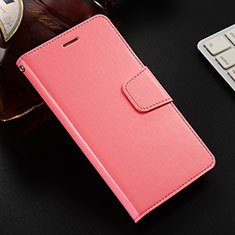 Huawei Honor V10 Lite用手帳型 レザーケース スタンド カバー L03 ファーウェイ ピンク