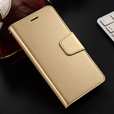Huawei Honor V10 Lite用手帳型 レザーケース スタンド カバー L03 ファーウェイ ゴールド