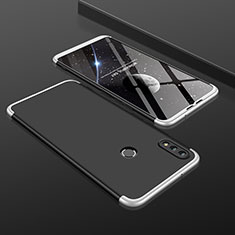 Huawei Honor V10 Lite用ハードケース プラスチック 質感もマット 前面と背面 360度 フルカバー ファーウェイ シルバー・ブラック
