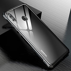 Huawei Honor V10 Lite用ケース 高級感 手触り良い アルミメタル 製の金属製 バンパー 鏡面 カバー M01 ファーウェイ ブラック