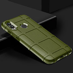 Huawei Honor V10 Lite用360度 フルカバー極薄ソフトケース シリコンケース 耐衝撃 全面保護 バンパー ファーウェイ グリーン