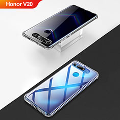 Huawei Honor V20用極薄ソフトケース シリコンケース 耐衝撃 全面保護 クリア透明 T04 ファーウェイ クリア