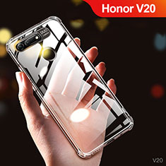 Huawei Honor V20用極薄ソフトケース シリコンケース 耐衝撃 全面保護 クリア透明 T05 ファーウェイ クリア
