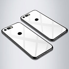 Huawei Honor V20用ハイブリットバンパーケース プラスチック 鏡面 カバー M01 ファーウェイ ホワイト