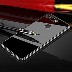 Huawei Honor V20用ケース 高級感 手触り良い アルミメタル 製の金属製 360度 フルカバーバンパー 鏡面 カバー T05 ファーウェイ ブラック