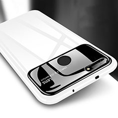 Huawei Honor V20用ハードケース プラスチック 質感もマット カバー P04 ファーウェイ ホワイト