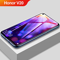 Huawei Honor V20用強化ガラス フル液晶保護フィルム アンチグレア ブルーライト F03 ファーウェイ ブラック